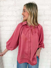 Load image into Gallery viewer, Enough Talking Rose Top