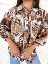 Load image into Gallery viewer, Figure You Out Brown Top