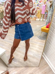 To The Beach Mocha Top