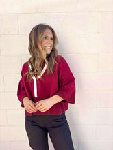 Load image into Gallery viewer, Call Me Up Maroon Top