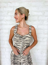 Load image into Gallery viewer, Move On Tiger Print Corset Top