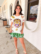 Load image into Gallery viewer, Queen Of Sparkles Licensed LSU Mascot Butterfly Tee