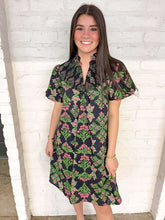 Load image into Gallery viewer, Easy Going Black &amp; Pink Dress