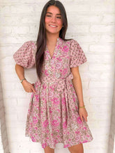 Load image into Gallery viewer, THML Where Love Grows Pink Dress