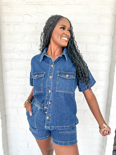 Purpose Matters Dark Denim Set