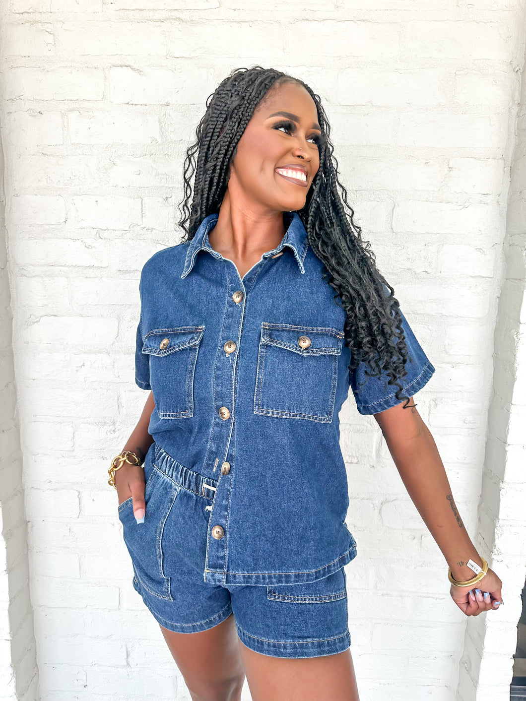 Purpose Matters Dark Denim Set
