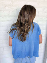 Load image into Gallery viewer, Get Comfy Blue Top