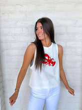 Load image into Gallery viewer, Crawfish Looks White Top