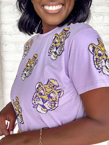 NOW IN STOCK Jordan Amanda LSU Tiger Head Purple Exclusive