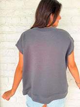 Load image into Gallery viewer, In A Daydream Ash Grey Scuba Top