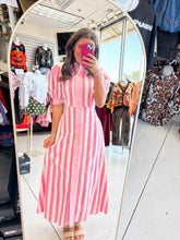 Load image into Gallery viewer, Back To You Stripe Pink Dress