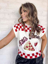 Load image into Gallery viewer, Queen Of Sparkles White &amp; Red Checkered ‘That’s Amore’ Too