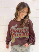 Load image into Gallery viewer, Queen Of Sparkles Brown Rhinestone 'Thanksgiving' Sweatshirt