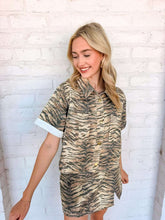 Load image into Gallery viewer, Outthink The Others Tiger Print Top