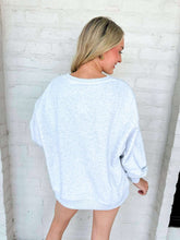 Load image into Gallery viewer, Queen Of Sparkles Grey Polka Dot Queen Sweatshirt