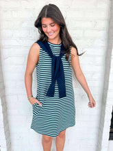 Load image into Gallery viewer, The Great Divide Navy Stripe Dress