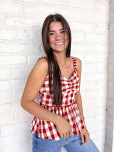 Load image into Gallery viewer, Real Good Time Red &amp; White Top