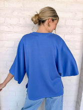 Load image into Gallery viewer, Any Chances Blue Top