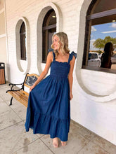 Load image into Gallery viewer, Even Now Dark Denim Dress