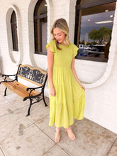 Load image into Gallery viewer, Leave It All Behind Lime Dress
