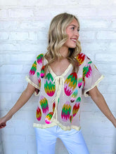 Load image into Gallery viewer, Queen Of Sparkles Multi Easter Egg Knit Top