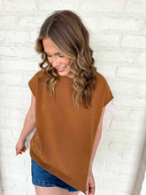 Load image into Gallery viewer, First To Know Deep Camel Sweater Vest