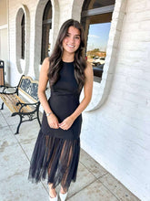 Load image into Gallery viewer, Dotted With The Truth Black Dress
