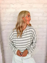 Load image into Gallery viewer, Light Up The Sky White Stripe Top