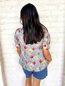Head Over Heels Light Blue Top