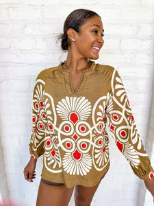 Walking Away Mocha Mix Top