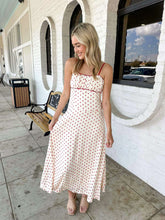 Load image into Gallery viewer, Calm Dreams White Red Dress