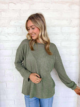 Load image into Gallery viewer, One Way Light Olive Top