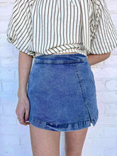 Load image into Gallery viewer, Perfect Timing Medium Denim Skort