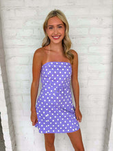 Load image into Gallery viewer, Better Together Purple Polka Dot Dress