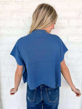 Load image into Gallery viewer, Here When Needed Dusty Blue Top