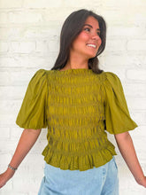 Load image into Gallery viewer, Rush To You Olive Top