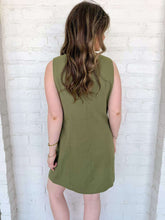 Load image into Gallery viewer, New York Status Olive Dress
