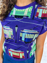 Load image into Gallery viewer, Queen Of Sparkles Dark Purple Street Car Short Sleeve Top