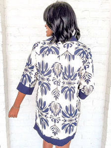 The Good Has Come Navy Dress