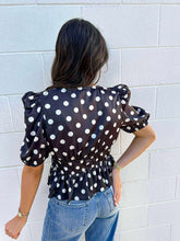 Load image into Gallery viewer, Rock On Polka Dot Top