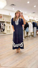 Load image into Gallery viewer, Describe The Way Navy Dress
