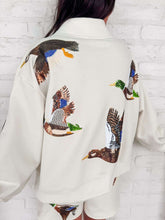 Load image into Gallery viewer, Queen Of Sparkles Flying Duck Mock Neck Sweatshirt