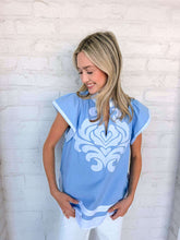 Load image into Gallery viewer, Confidence Unlocked Blue Top