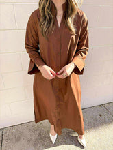 Load image into Gallery viewer, Fall Frenzy Brown Dress
