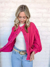 Load image into Gallery viewer, Love Me Vintage Fuschia Cardigan Top