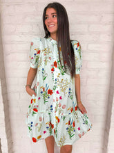 Load image into Gallery viewer, Future Of The New Floral Mint Dress