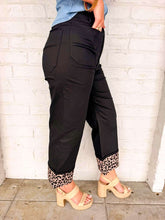 Load image into Gallery viewer, Leopard And Wild Black Denim Pants