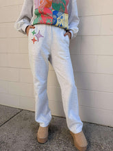 Load image into Gallery viewer, Queen Of Sparkles Grey Gingham QOS Sparkle Sweatpant