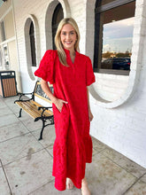 Load image into Gallery viewer, Forever Yours Red Midi Dress
