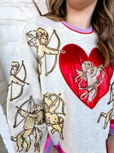 Load image into Gallery viewer, Queen Of Sparkles Vintage Cupid Sweatshirt